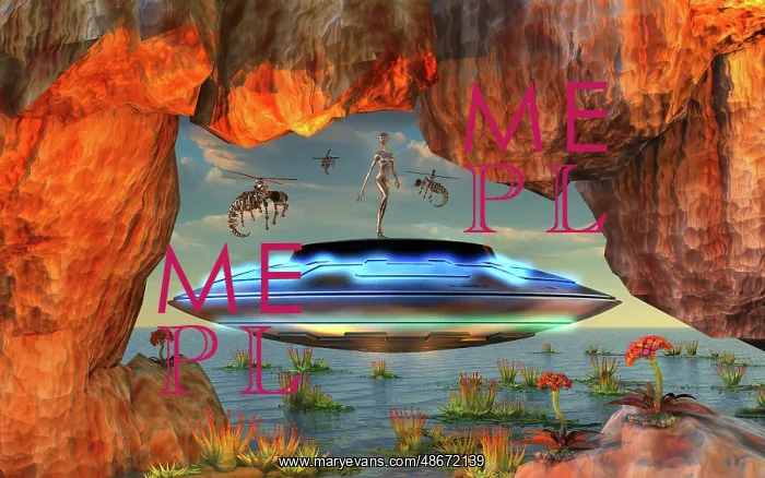 : A reptoid alien directing robotic insect droids : A reptoid alien directing robotic insect droids