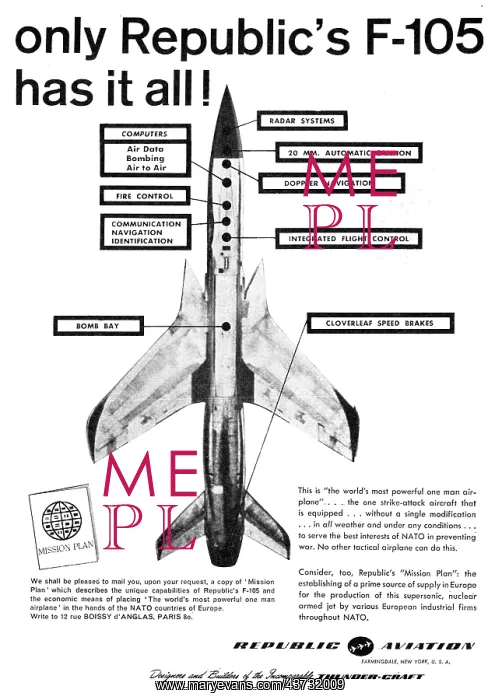: Republic F-105 Thunderchief : Republic F-105 Thunderchief