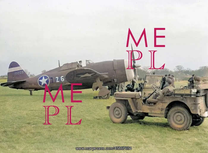 : Republic P-47C Thunderbolt (side view, on the ground) : Republic P-47C Thunderbolt (side view, on the ground)