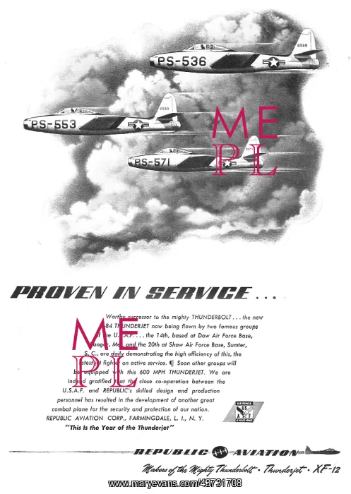  : Republic P-84 Thunderjet