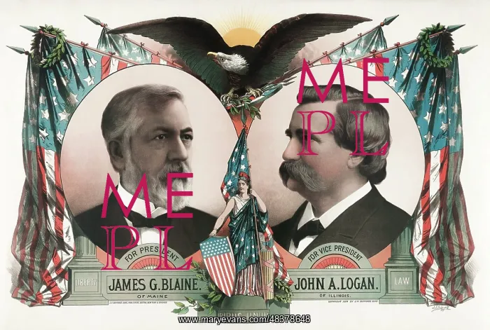 : Two Republican candidates, James G. Blaine and John A. Logan : Two Republican candidates, James G. Blaine and John A. Logan