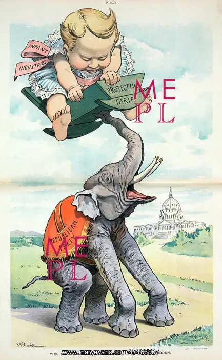 : The Republican elephant and his growing burden : The Republican elephant and his growing burden