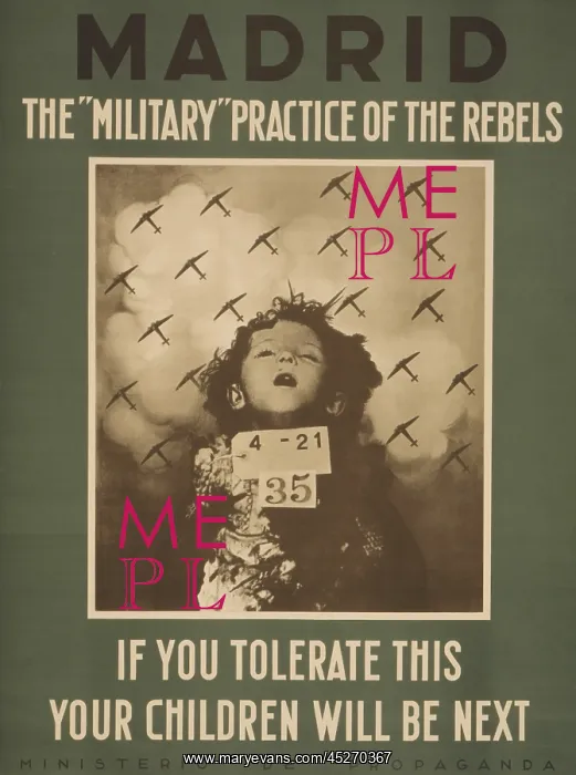 : Republican English language poster attacking the : Republican English language poster attacking the