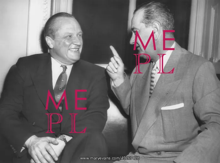 : Republican Senator William Knowland with Democratic : Republican Senator William Knowland with Democratic