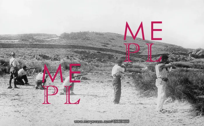 : Republican soldiers fire on Franco's troops, Mallorca, 1936 : Republican soldiers fire on Franco's troops, Mallorca, 1936