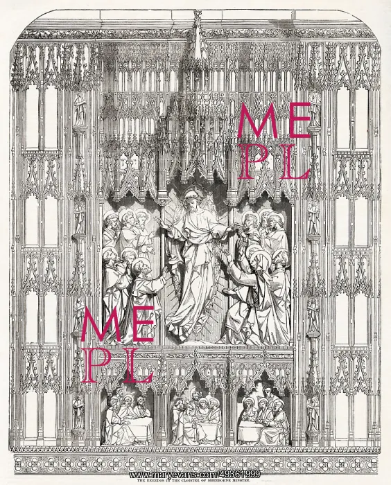 : The Reredos in the Cloister of Sherborne Minster : The Reredos in the Cloister of Sherborne Minster