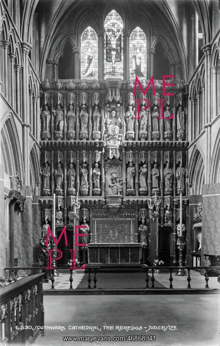 : The Reredos of Southwark Cathedral : The Reredos of Southwark Cathedral