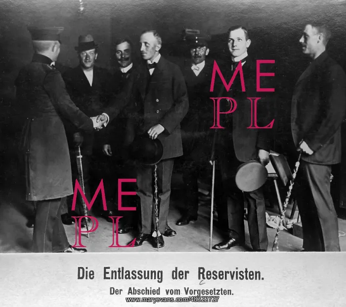 : Reservists on their discharge, 1913 : Reservists on their discharge, 1913