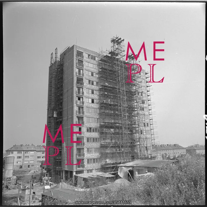 : Residential college under Palacky Hill, construction site : Residential college under Palacky Hill, construction site