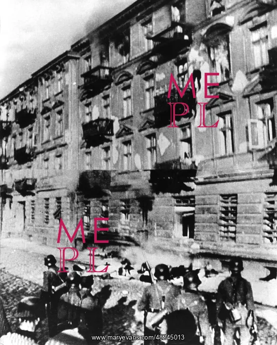 : A resistance fighter jumps out of the window durign the : A resistance fighter jumps out of the window durign the