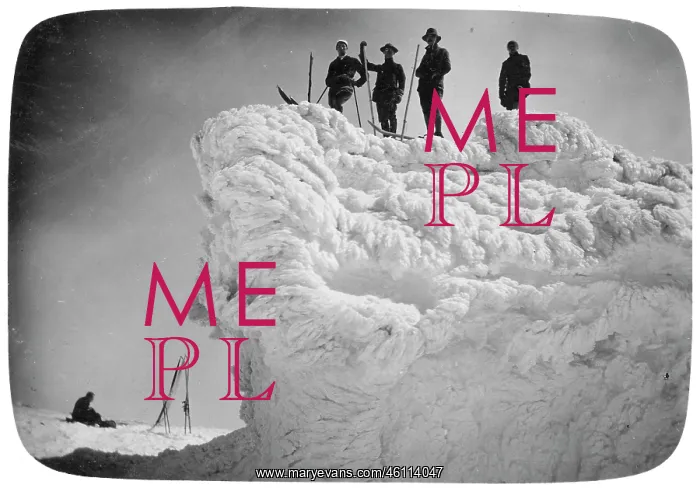 : Rest on bizarre snow cornice : Rest on bizarre snow cornice