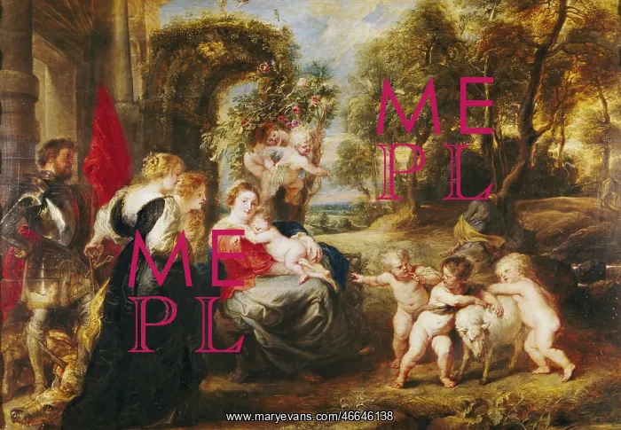 : Rest on the Flight into Egypt, by Rubens : Rest on the Flight into Egypt, by Rubens