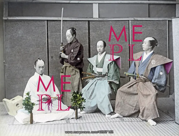  : Restaging ritual suicide, Japan, circa 1890