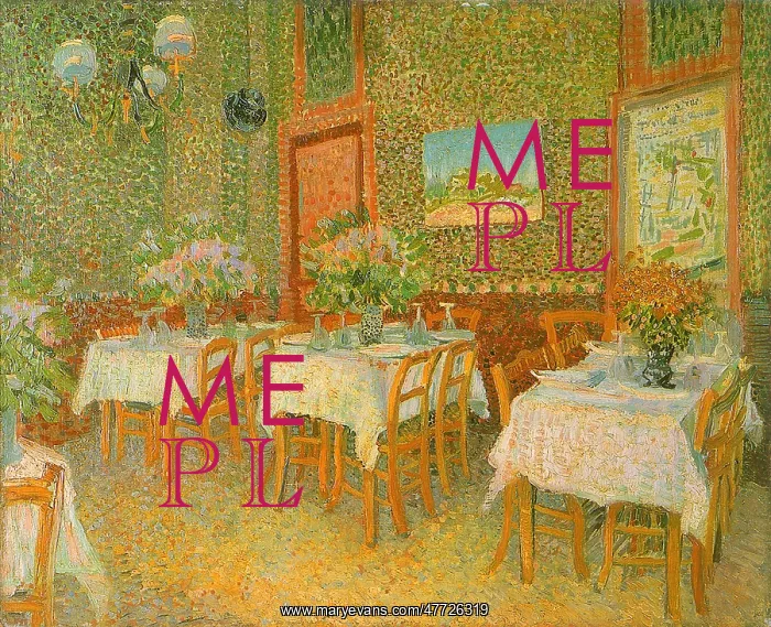 : Restaurant Interior, by Van Gogh : Restaurant Interior, by Van Gogh