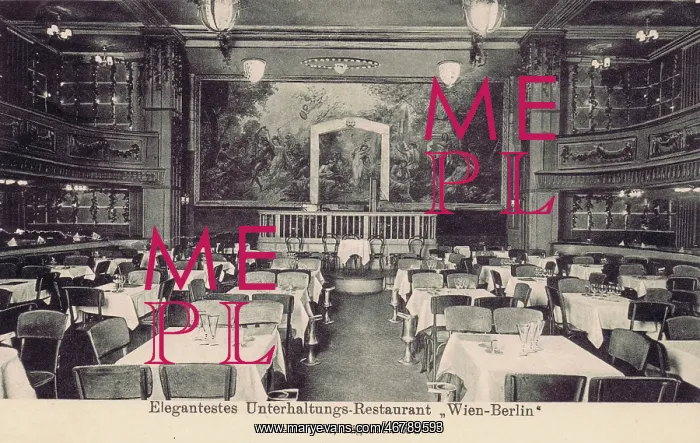 : The restaurant in the Wein-Berlin, Berlin, 1920s : The restaurant in the Wein-Berlin, Berlin, 1920s