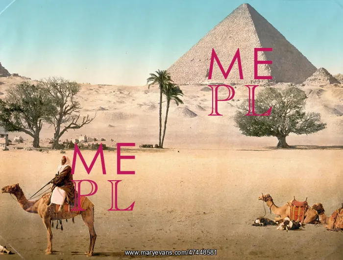 : Resting Bedouins and the Grand Pyramid, Cairo, Egypt : Resting Bedouins and the Grand Pyramid, Cairo, Egypt