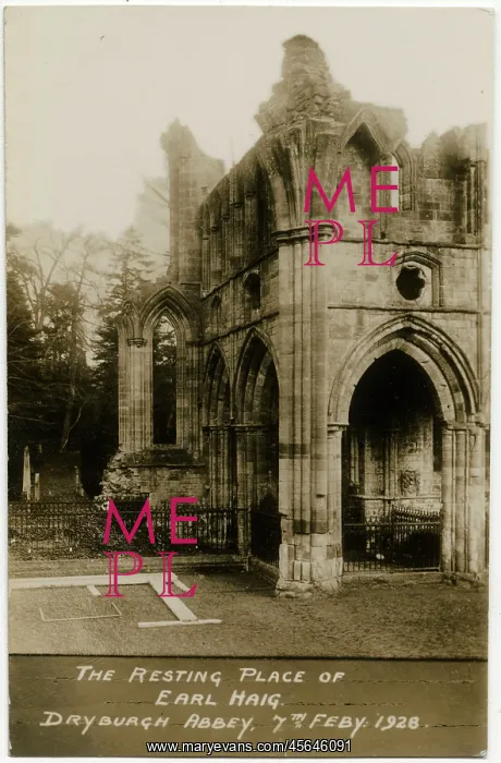 : The resting place of Earl Haig at Dryburgh Abbey : The resting place of Earl Haig at Dryburgh Abbey