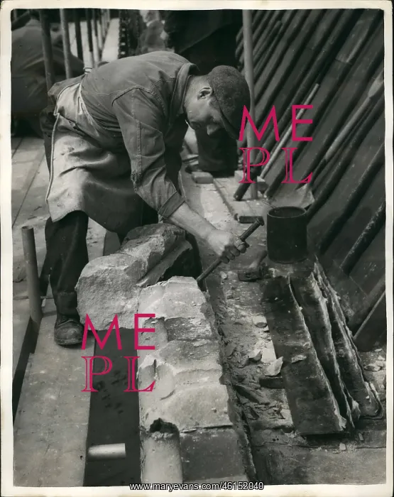 : Restoration work at Westminster Abbey, London : Restoration work at Westminster Abbey, London