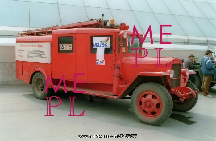 : A restored Ural-ZiS fire-engine built in 1953 : A restored Ural-ZiS fire-engine built in 1953