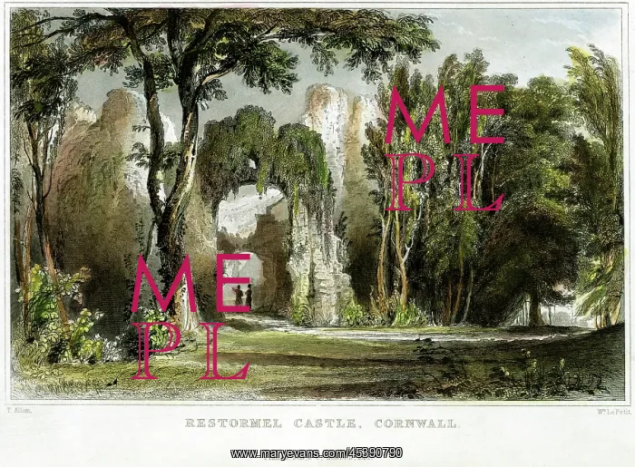 : Restormel Castle, Restormel, Lostwithiel, Cornwall, Cornwall : Restormel Castle, Restormel, Lostwithiel, Cornwall, Cornwall