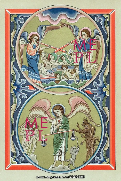 : Resurrection of the dead and weighing of souls : Resurrection of the dead and weighing of souls