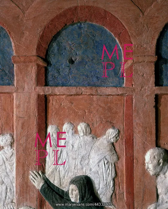 : Resurrection of Drusiana (detail), bas relief by Donatello : Resurrection of Drusiana (detail), bas relief by Donatello