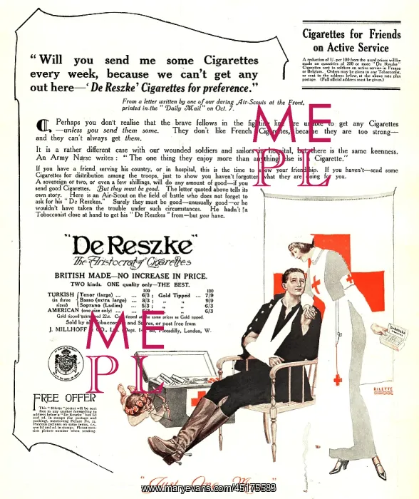 : De Reszke Advertisement : De Reszke Advertisement