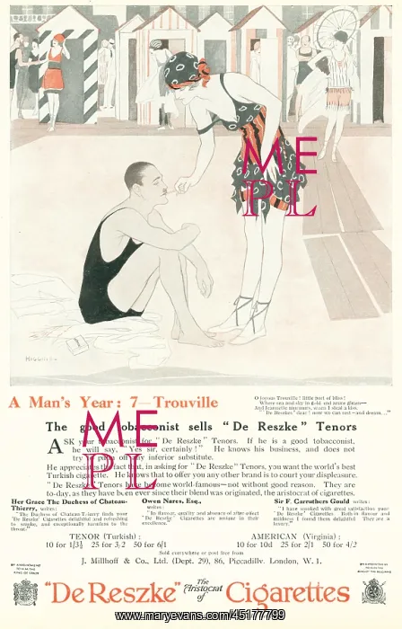 : De Reszke Advertisement : De Reszke Advertisement
