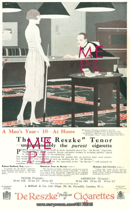 : De Reszke Advertisement