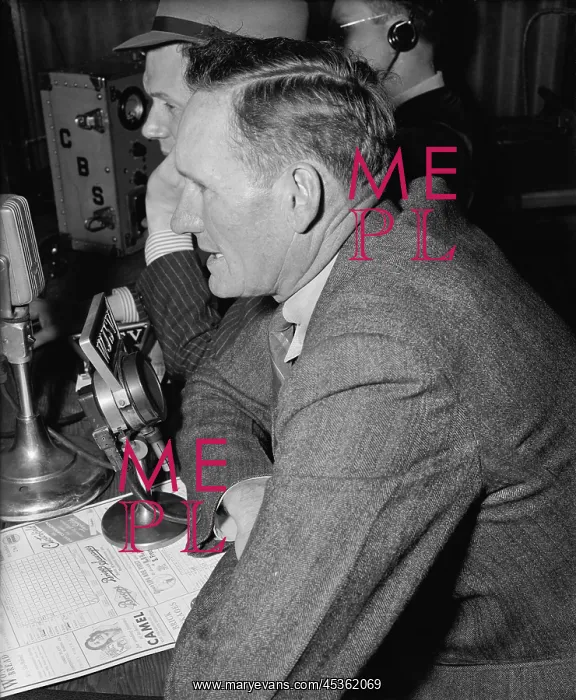 : Retired baseball star Walter Johnson calling the : Retired baseball star Walter Johnson calling the
