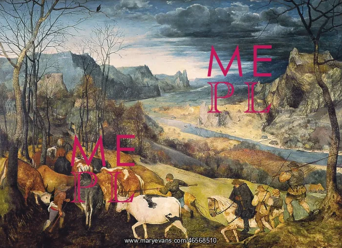 : The Return of the Herd, by Pieter Bruegel the Elder : The Return of the Herd, by Pieter Bruegel the Elder