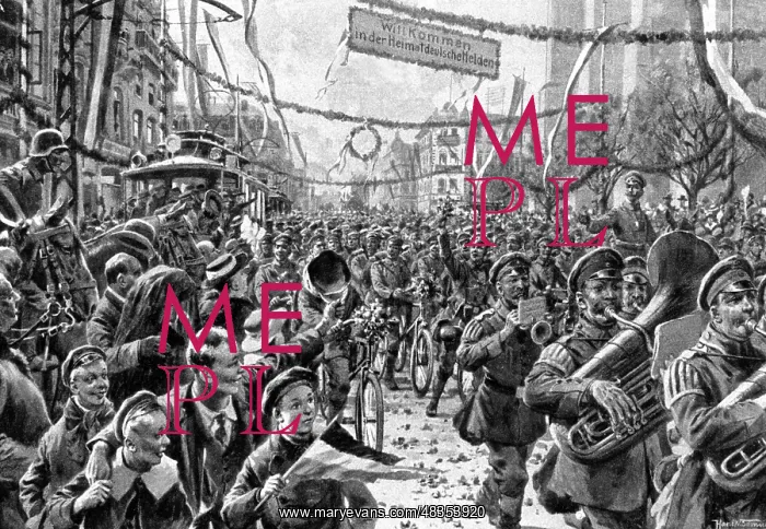  : Returning soldiers in Cologne, 1918