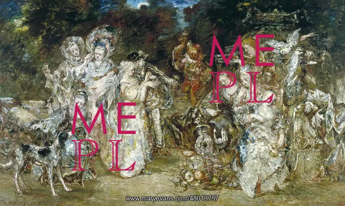: Reunion in a park at the time of the Valois : Reunion in a park at the time of the Valois