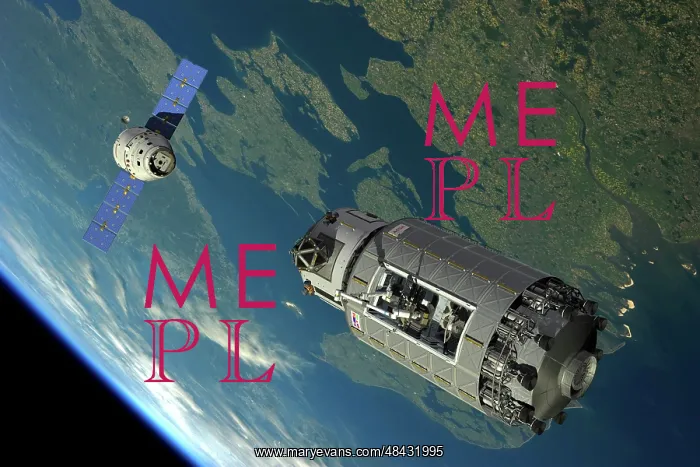 : A reusable crew capsule prepares to dock with an orbital ? : A reusable crew capsule prepares to dock with an orbital ?