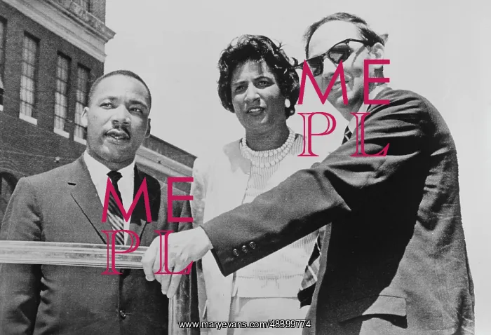 : Rev. Martin Luther King (left), and attorneys : Rev. Martin Luther King (left), and attorneys