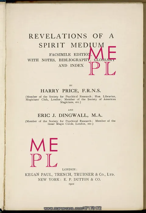 : REVELATION / SPIRIT MEDIUM : REVELATION / SPIRIT MEDIUM