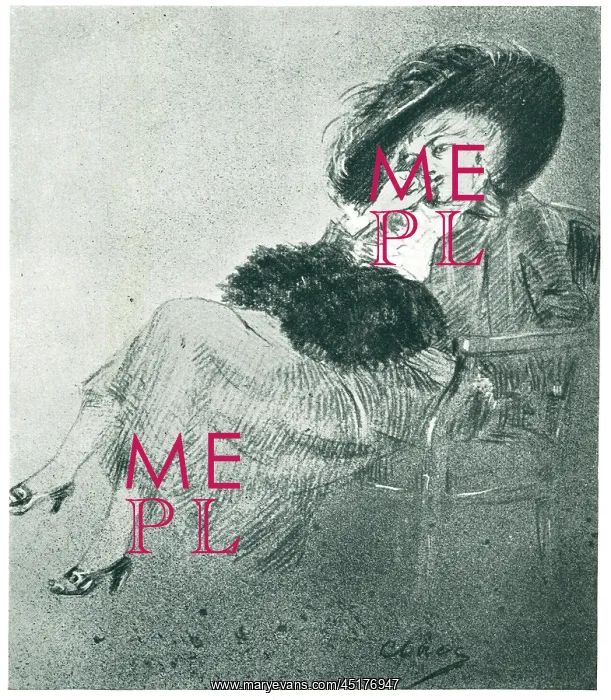 : Reverie. A portrait illustration of an unknown : Reverie. A portrait illustration of an unknown