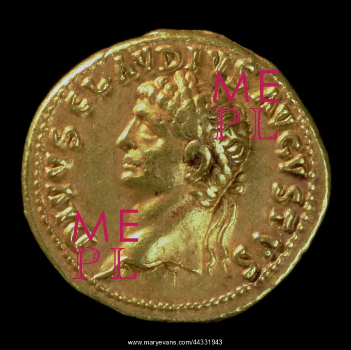 : Reverse of Nero gold denarius : Reverse of Nero gold denarius