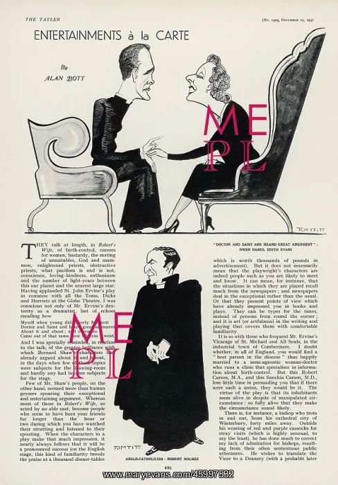 : REVIEW IN THE TATLER : REVIEW IN THE TATLER