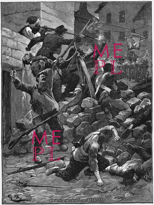 : Revolution in Paris, 1848: Fighting at the barricades : Revolution in Paris, 1848: Fighting at the barricades