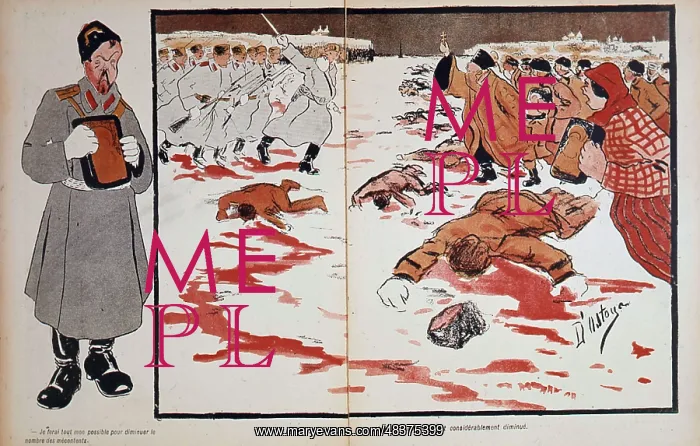 : Revolution in Russia, 1905. Massacre of disaffected : Revolution in Russia, 1905. Massacre of disaffected