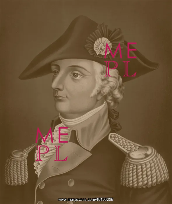 : Revolutionary War Print of General Mad Anthony Wayne : Revolutionary War Print of General Mad Anthony Wayne