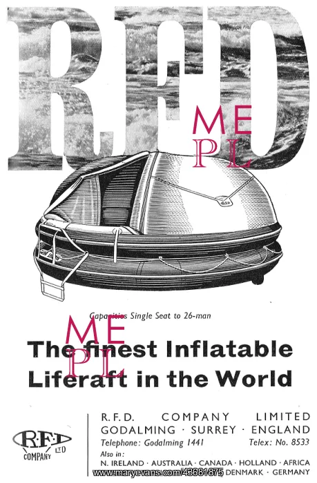 : RFD 26 Seat Inflatable Liferaft : RFD 26 Seat Inflatable Liferaft