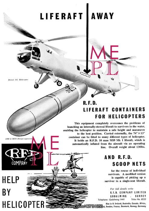 : RFD Liferaft Containers For Helicopters : RFD Liferaft Containers For Helicopters