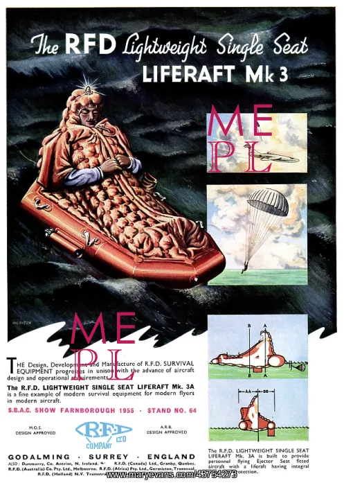 : RFD Lightweight Single Seat Liferaft Mk3 : RFD Lightweight Single Seat Liferaft Mk3