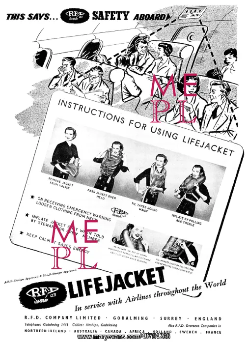 : RFD Passenger Lifejackets : RFD Passenger Lifejackets