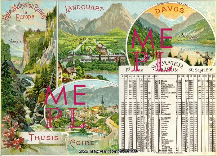 : Rhaetian railway, 1899 : Rhaetian railway, 1899