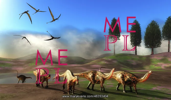 : Rhamphorhynchus birds fly over a herd of Dicraeosaurus ? : Rhamphorhynchus birds fly over a herd of Dicraeosaurus ?