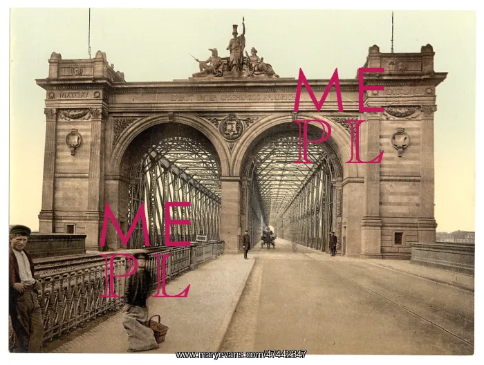: The Rhine Bridge, Mannheim, Baden, Germany : The Rhine Bridge, Mannheim, Baden, Germany