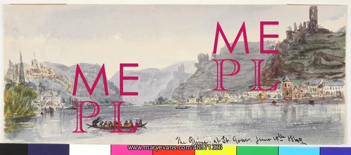 : The Rhine at St. Goar : The Rhine at St. Goar